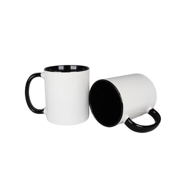 CANECA SUBLIMATICA CER INT PRETO 325ML