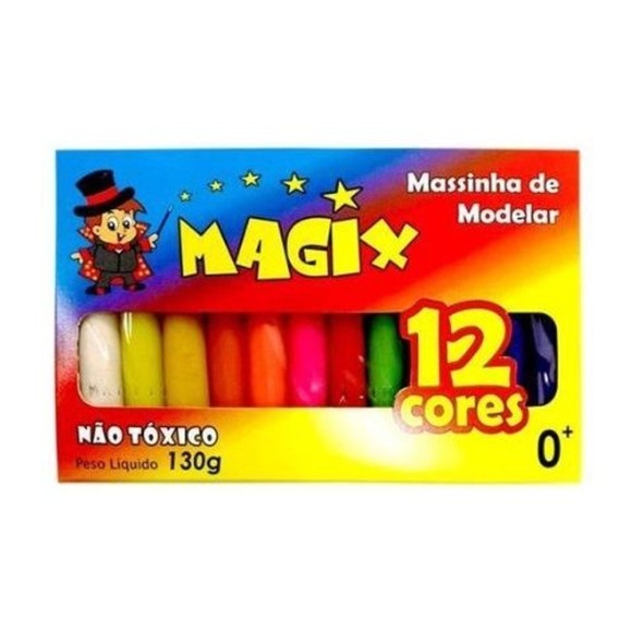 MASSINHA DE MODELAR C/12 MAGIX 130G