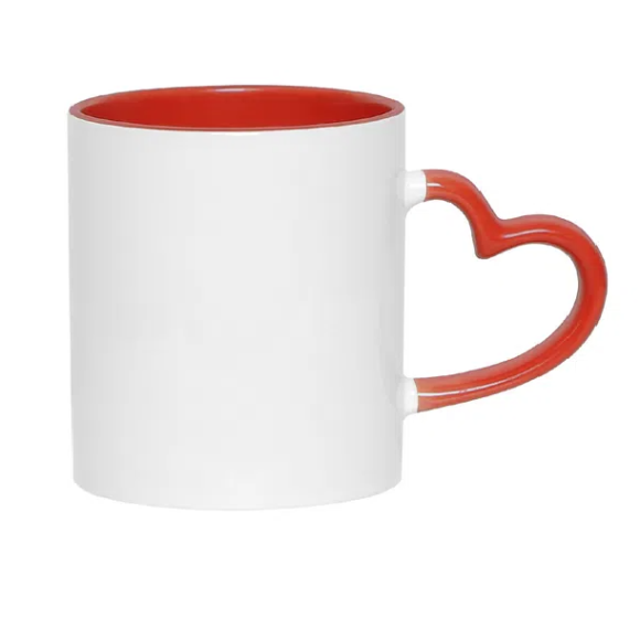 CANECA SUBLIMATICA CER INT CORACAO VERMELHO 325ML