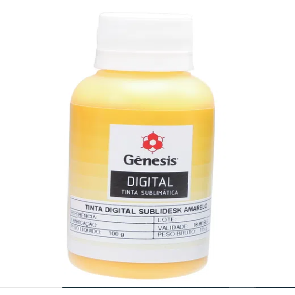 TINTA GENESIS SUBLIMATICA 100ML AMARELO