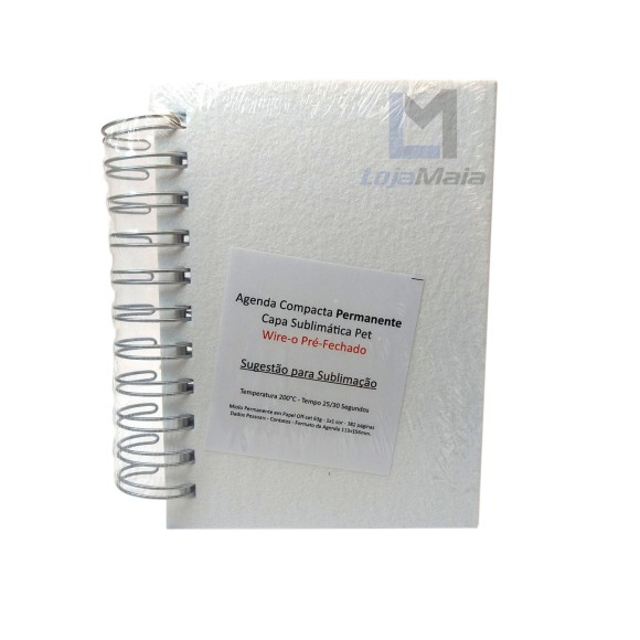 AGENDA COMPACTA PERMANENTE CAPA SUBLIMATICA LG 429L