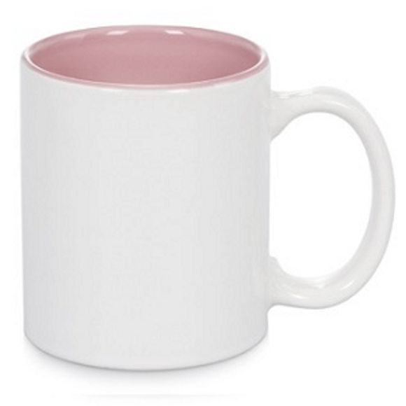 CANECA SUBLIMATICA CER INTERIOR ROSA 325ML