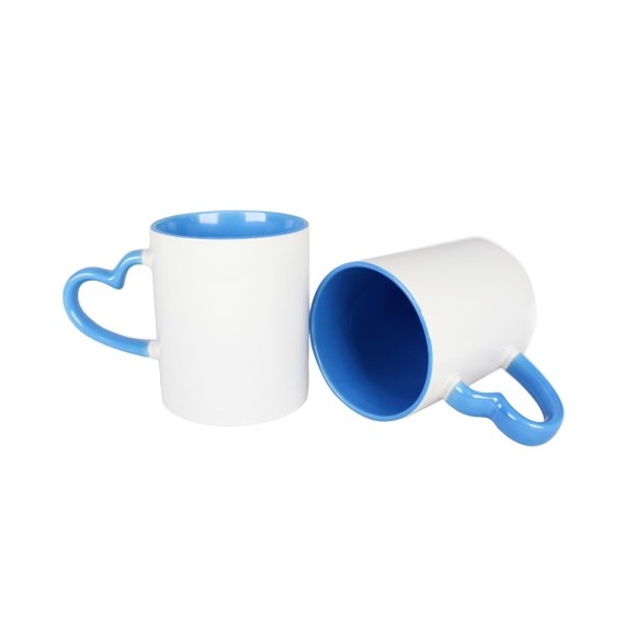 CANECA SUBLIMATICA CER INT CORACAO AZUL ESCURO 325ML CD3155