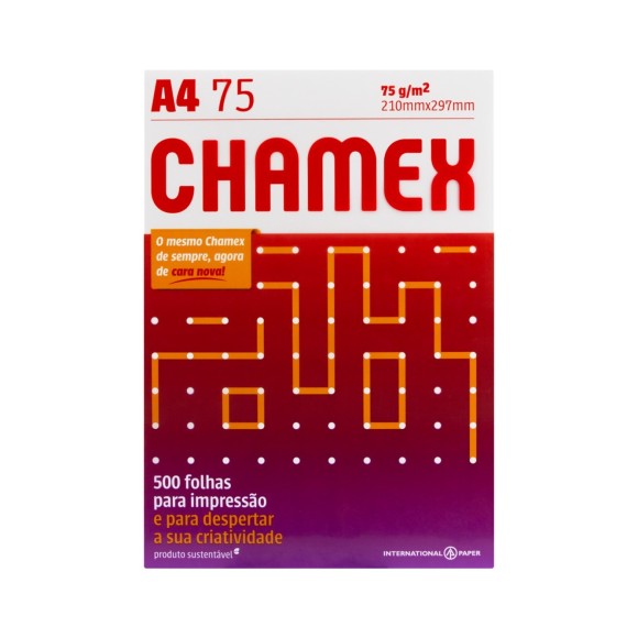 PAPEL CHAMEX OFFICE A4 75G 500FLS