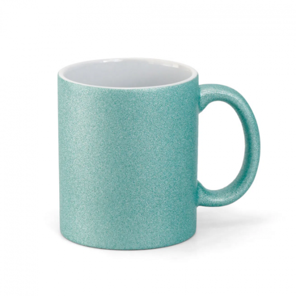 CANECA SUBLIMATICA CER GLITTER VERDE TIFFANY