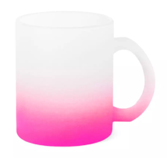 CANECA CHOPP JATEADA DEGRADE 320ML - PINK