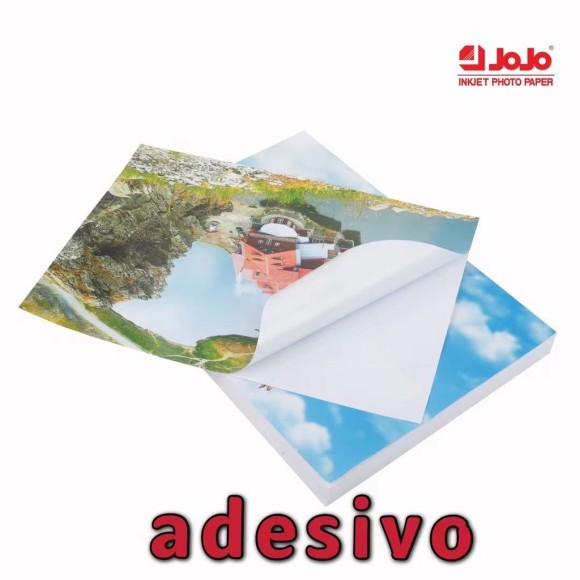 PAPEL GLOSSY A4 ADESIVADO 135G C/20 - JOJO