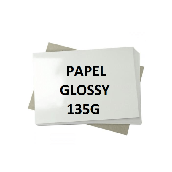 PAPEL GLOSSY A4 135G  C/20 JOJO