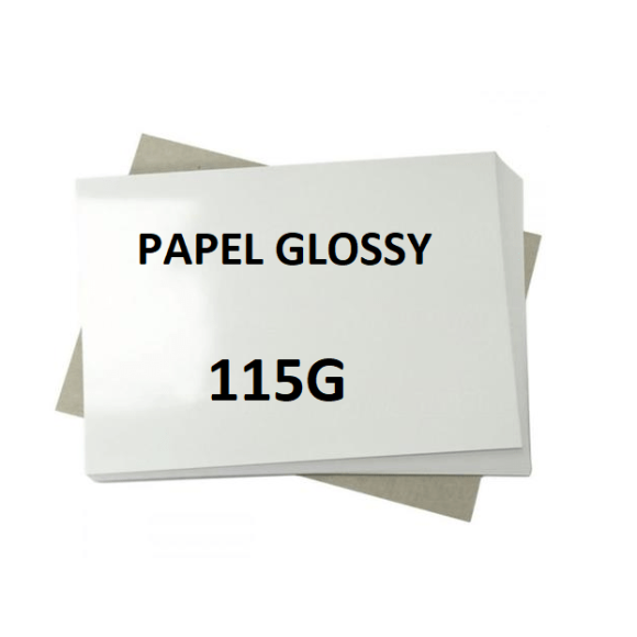 PAPEL GLOSSY A4 115G C/20