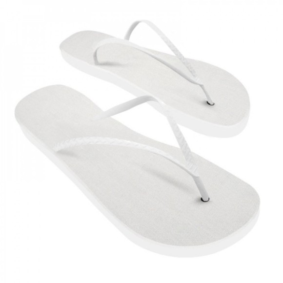 CHINELO BRANCO C/ TIRA BRANCA 35 AO 39