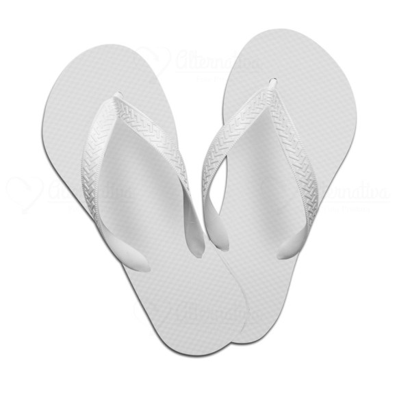 CHINELO BRANCO C/ TIRA BRANCA 41 AO 46